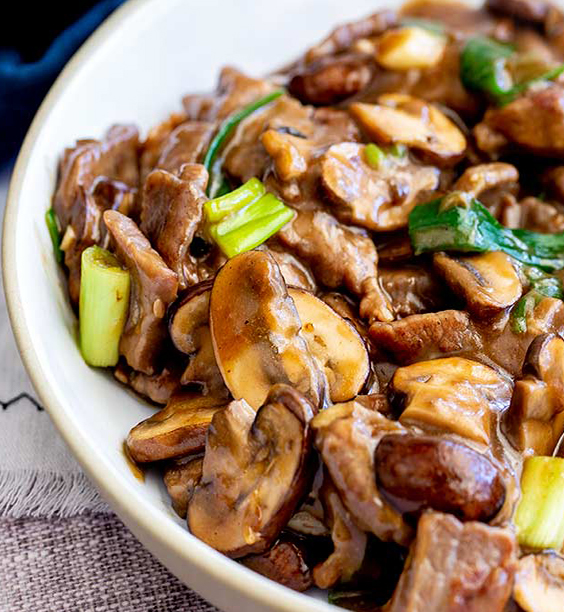 Featured image for “Beef w/ Button Mushroom Sauce”